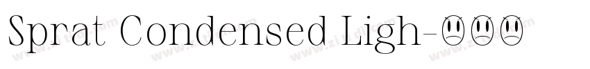 Sprat Condensed Ligh字体转换